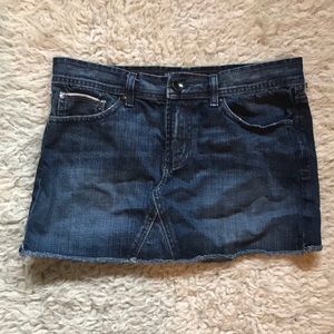 Level 99 boyfriend denim jean mini skirt size 28